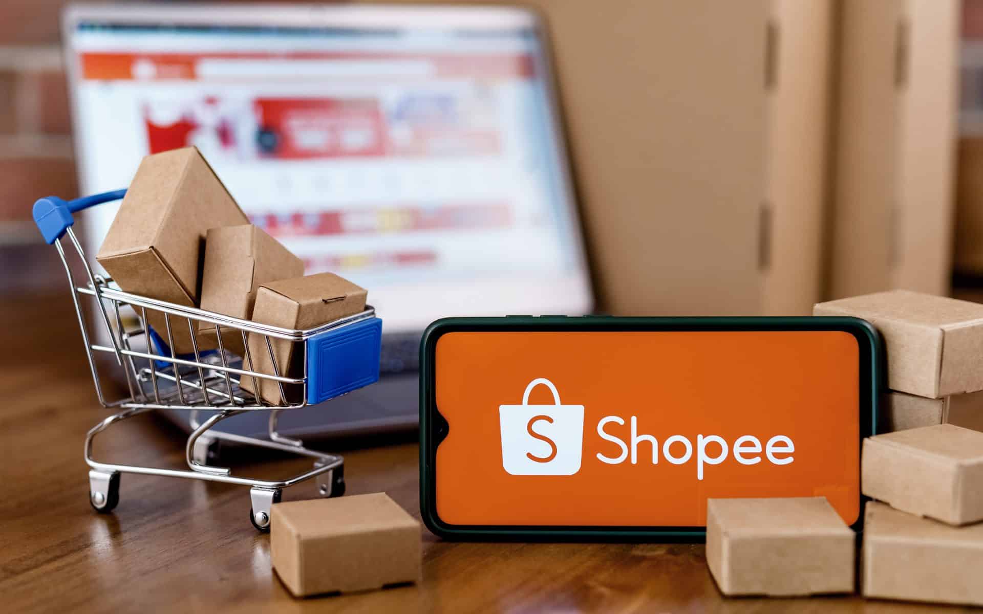 carrinho de compras shopee